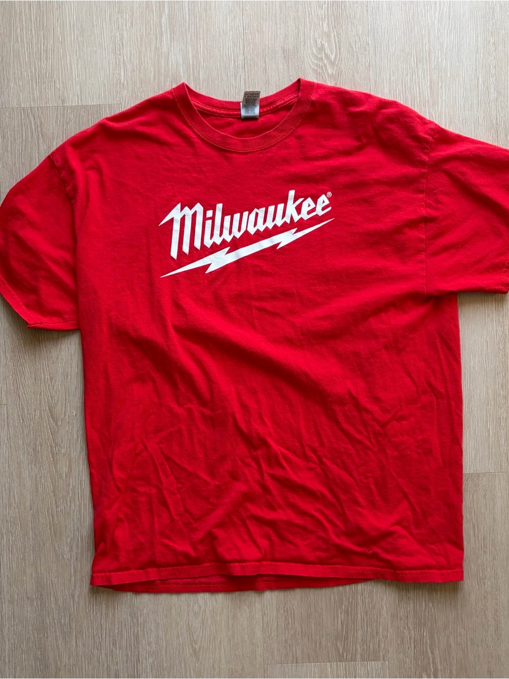 Milwaukee Red Logo Crew T-Shirt